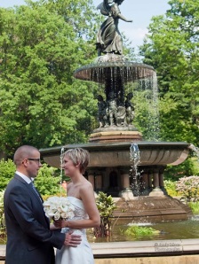 Helen Owen Central Park Fountain Wedding
