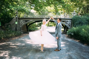 Central Park E&L Wedding bridge