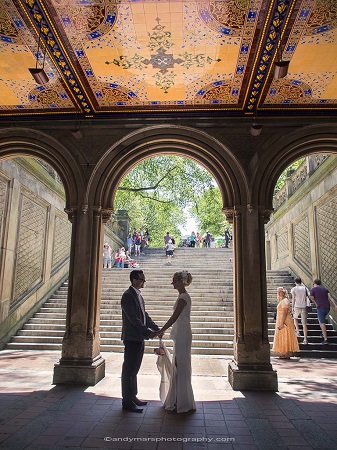 Central Park Wedding Under Bethesda Terrace Miranda &amp; Daniel 1
