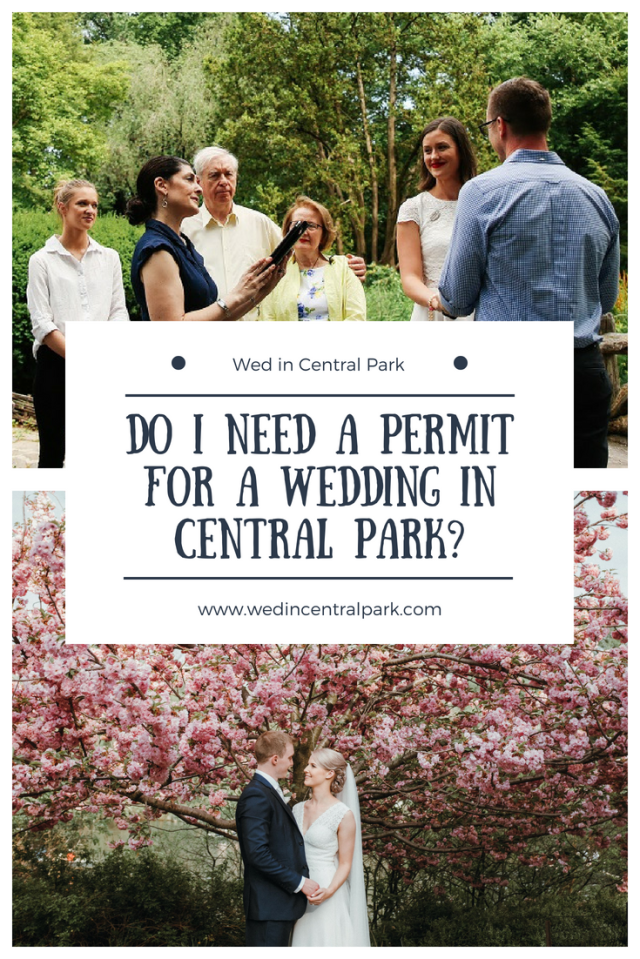 do i need a permit for a wedding in central park