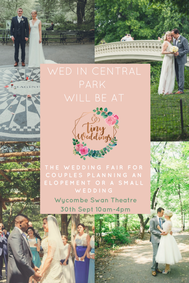 Wed in Central Park to be at Tiny Weddings Fair