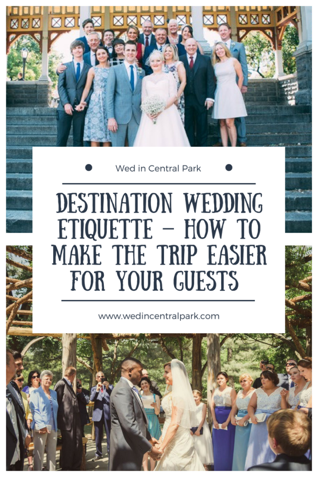 Destination Wedding Etiquette in Central Park