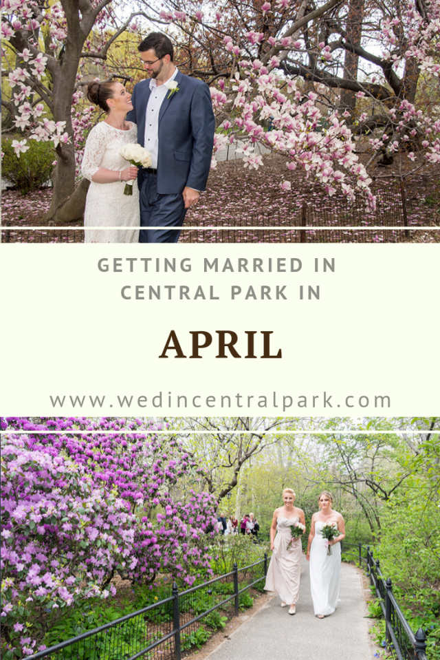 getting married in Central Park in April